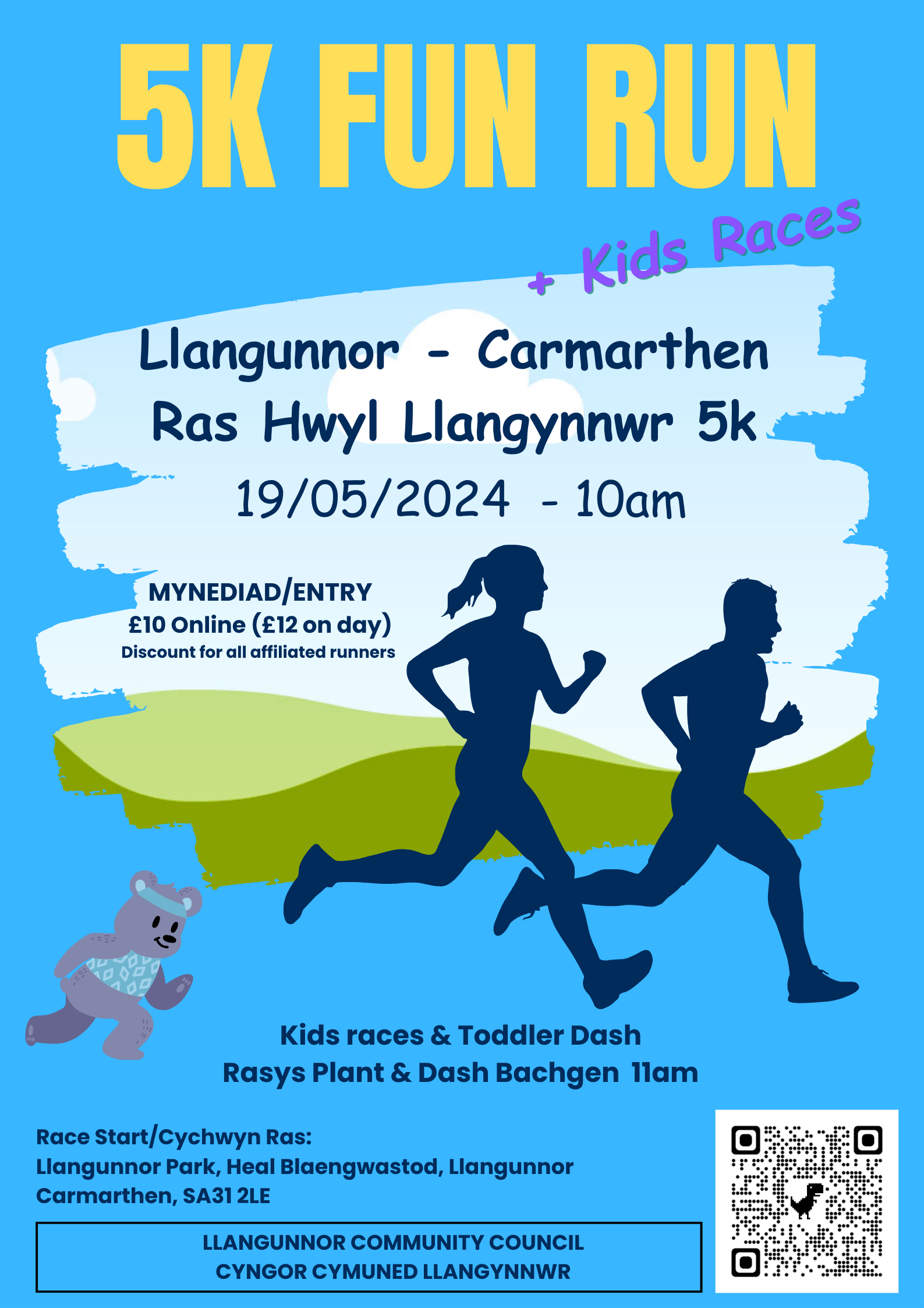 Llangunnor 5K Fun Run 19 May 2024